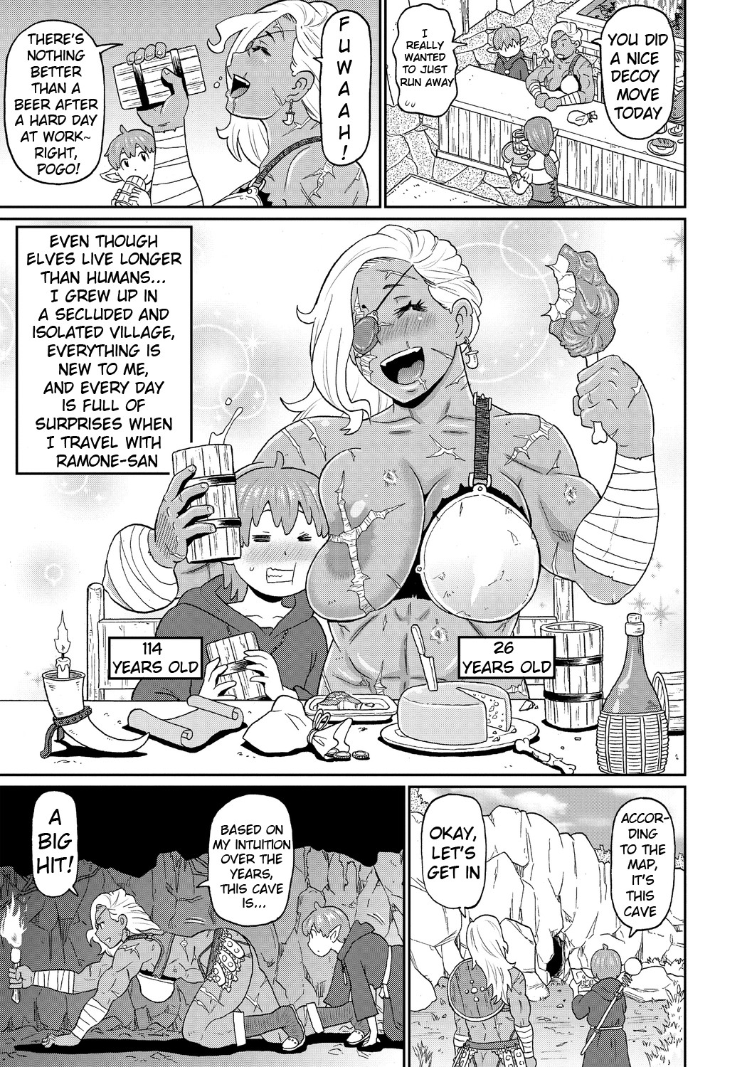 Hentai Manga Comic-My Trip Together With a Female Veteran Warrior-Read-3